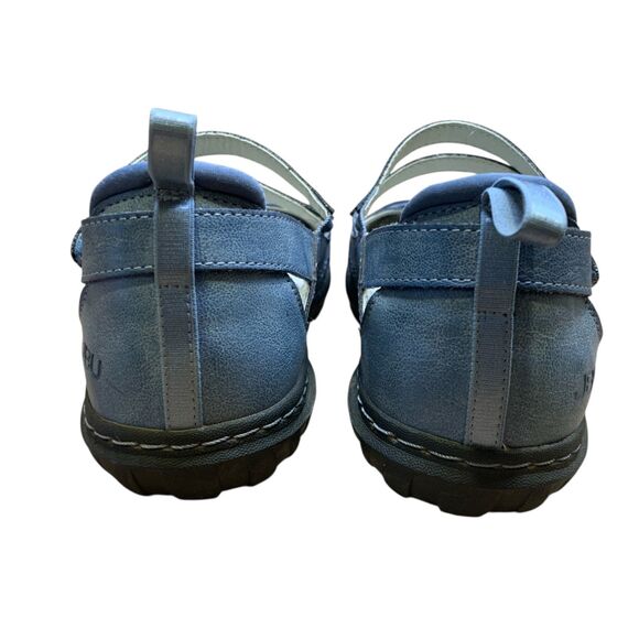 JBU Women's Shoes 8 M Blue Bellarose Encore Mary Jane Leather Strap Memory Foam - Picture 12 of 16